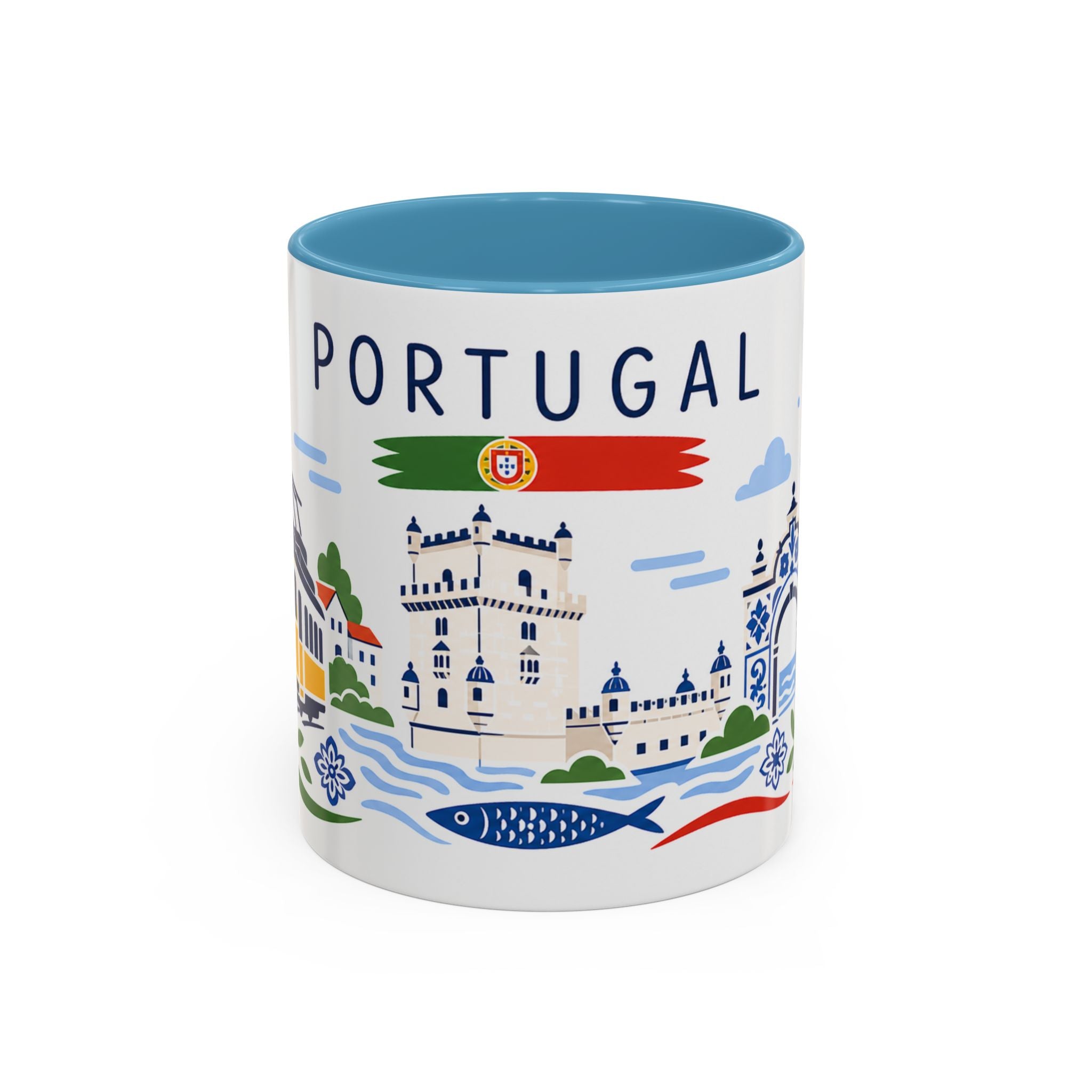 Portugal Coffee Mug | Travel Souvenir Accent Mug | Country Gift Ceramic Cup 11oz 15oz