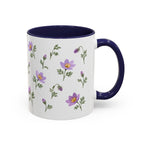 South Dakota Pasque Flower Mug, State Flower Floral Coffee Cup, 11oz Botanical Gift