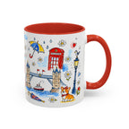 London Travel Mug | European City Souvenir Accent Coffee Mug | 11oz 15oz Ceramic Cup