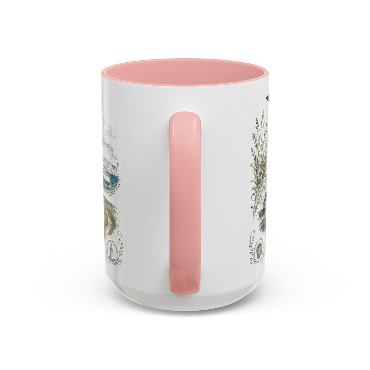 White Cliffs of Dover Mug, England Travel Souvenir, Bucket List Gift, Accent Ceramic Coffee Mug 11oz 15oz