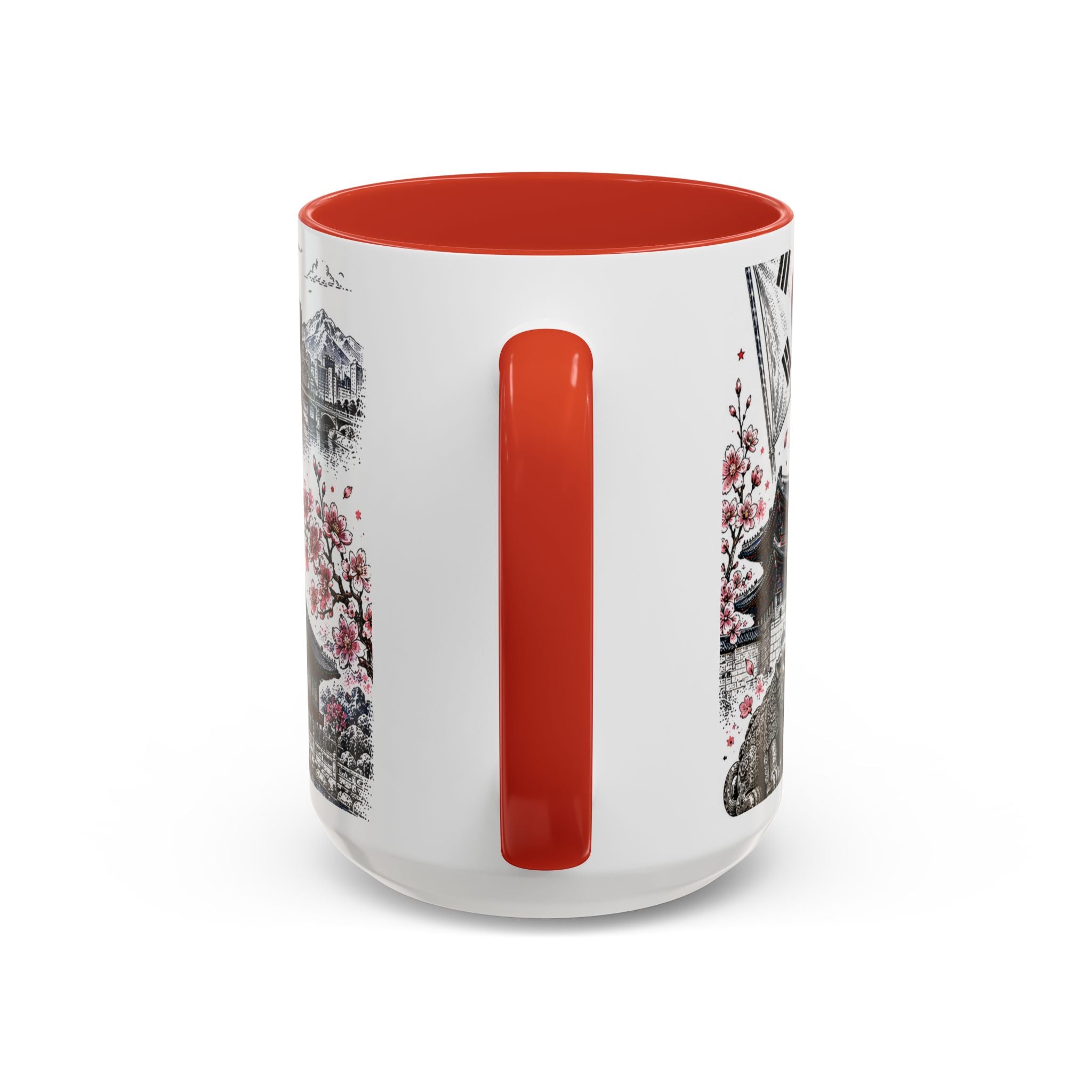 South Korea Soccer Coffee Mug | World Cup Fan Gift | Accent Color Ceramic 11oz 15oz Match Day Cup