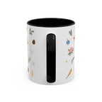New River Gorge National Park Christmas Mug | Watercolor Travel Souvenir | Holiday Gift | Accent Ceramic Coffee Cup 11oz 15oz