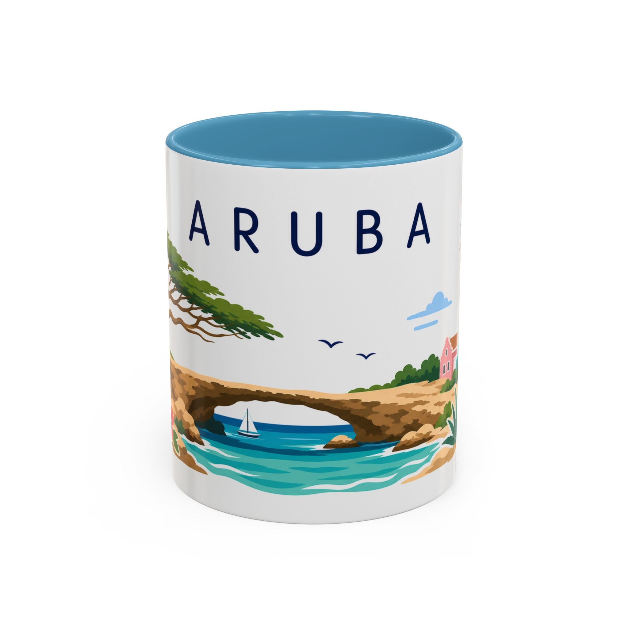 Aruba Coffee Mug | Travel Souvenir Accent Mug | Country Gift Ceramic Cup 11oz 15oz