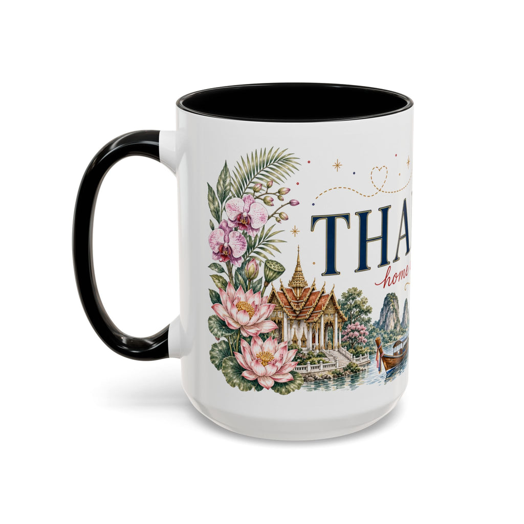 Thailand Home Country Mug | Moving Away Gift | Long Distance Friendship | 11 oz 15 oz Accent Mug