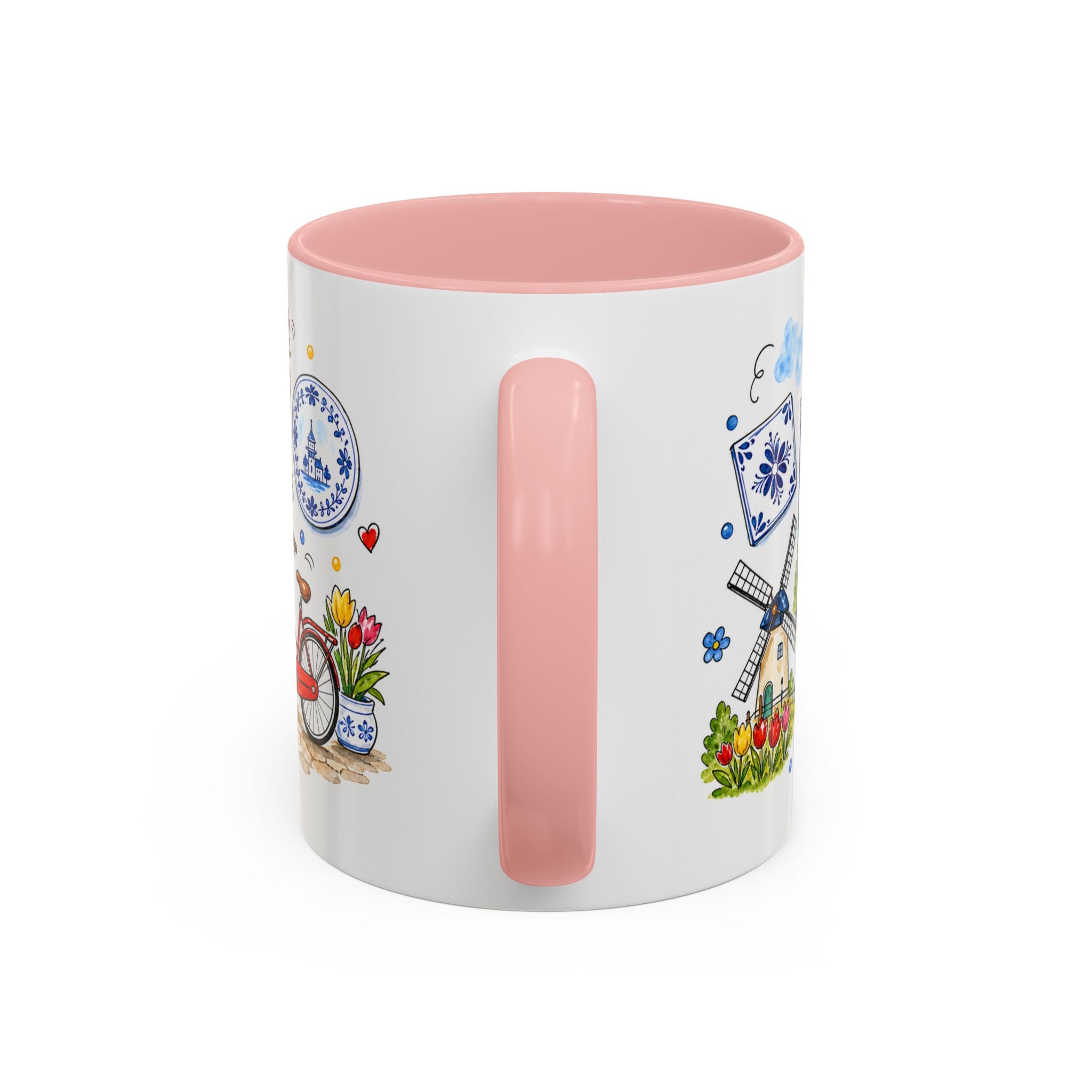 Amsterdam Travel Mug | European City Souvenir Accent Coffee Mug | 11oz 15oz Ceramic Cup