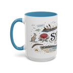 Sydney Coffee Mug | Australia Souvenir Travel Gift | Accent Color Ceramic 11oz 15oz