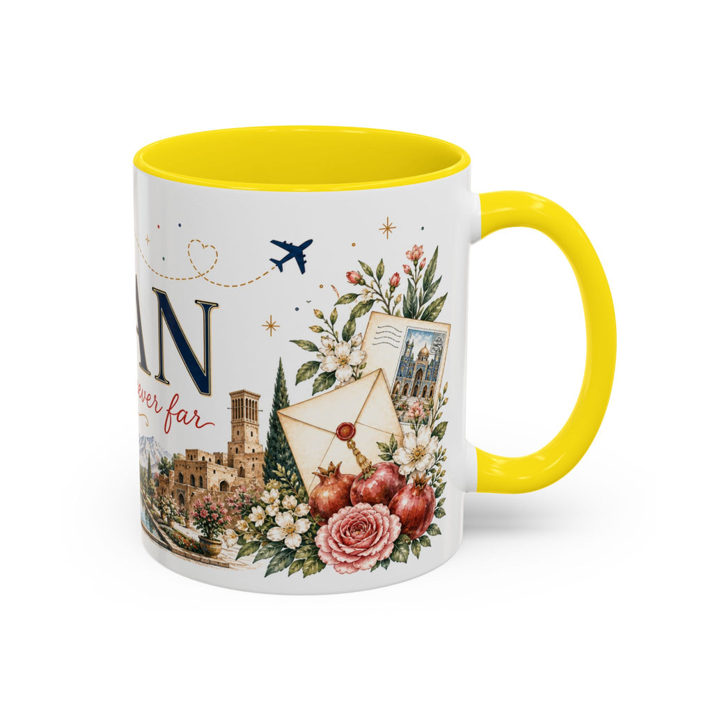 Iran Home Country Mug | Moving Away Gift | Long Distance Friendship | 11 oz 15 oz Accent Mug