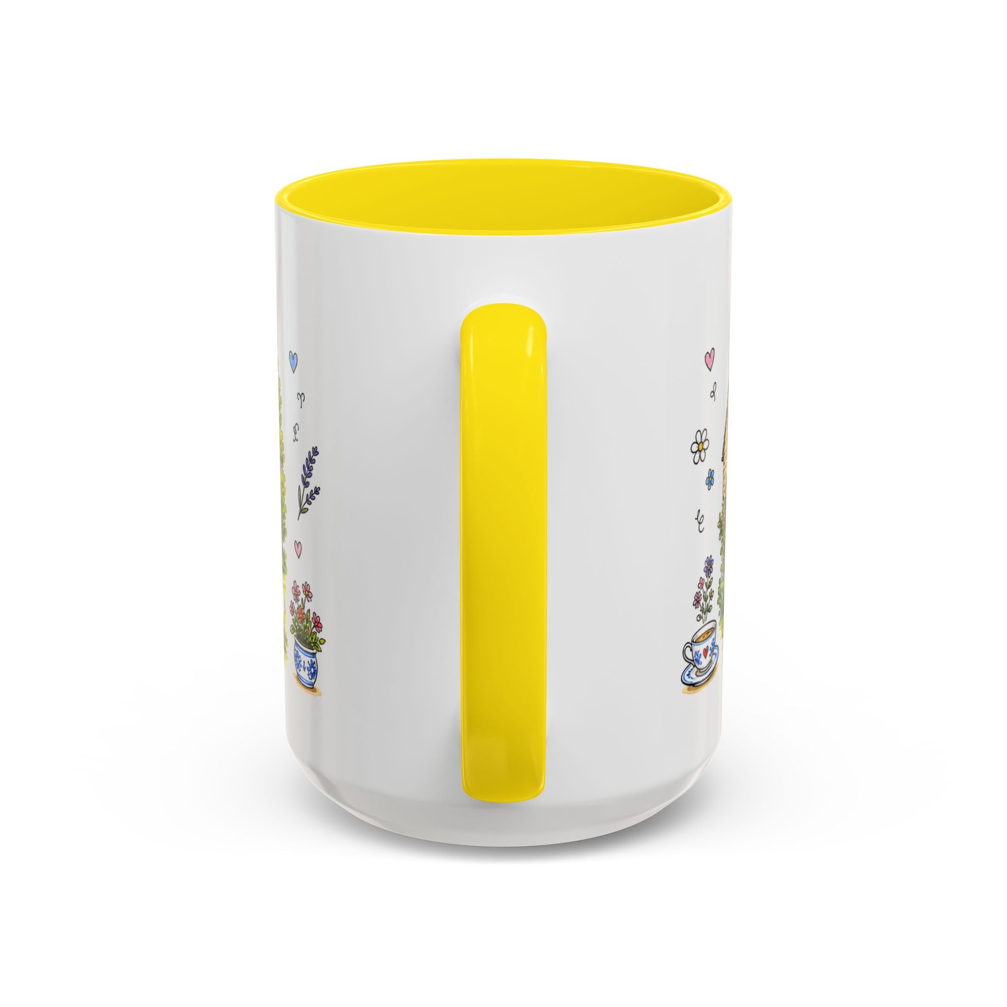 Bibury Illustrated Travel Mug | England Souvenir Accent Coffee Mug | 11oz 15oz Ceramic Cup