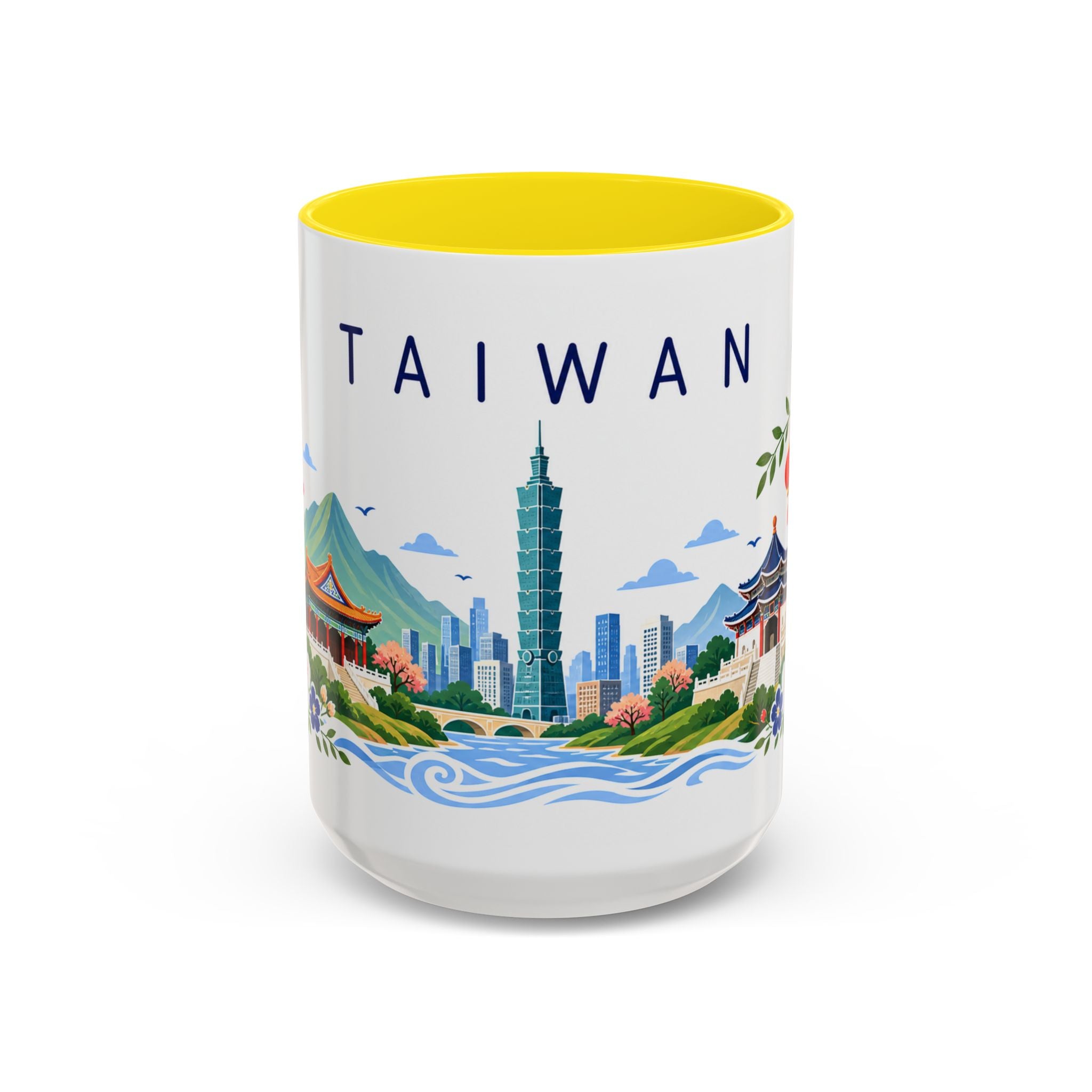 Taiwan Coffee Mug | Travel Souvenir Accent Mug | Place Gift Ceramic Cup 11oz 15oz