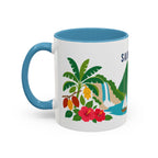 Saint Lucia Coffee Mug | Travel Souvenir Accent Mug | Country Gift Ceramic Cup 11oz 15oz
