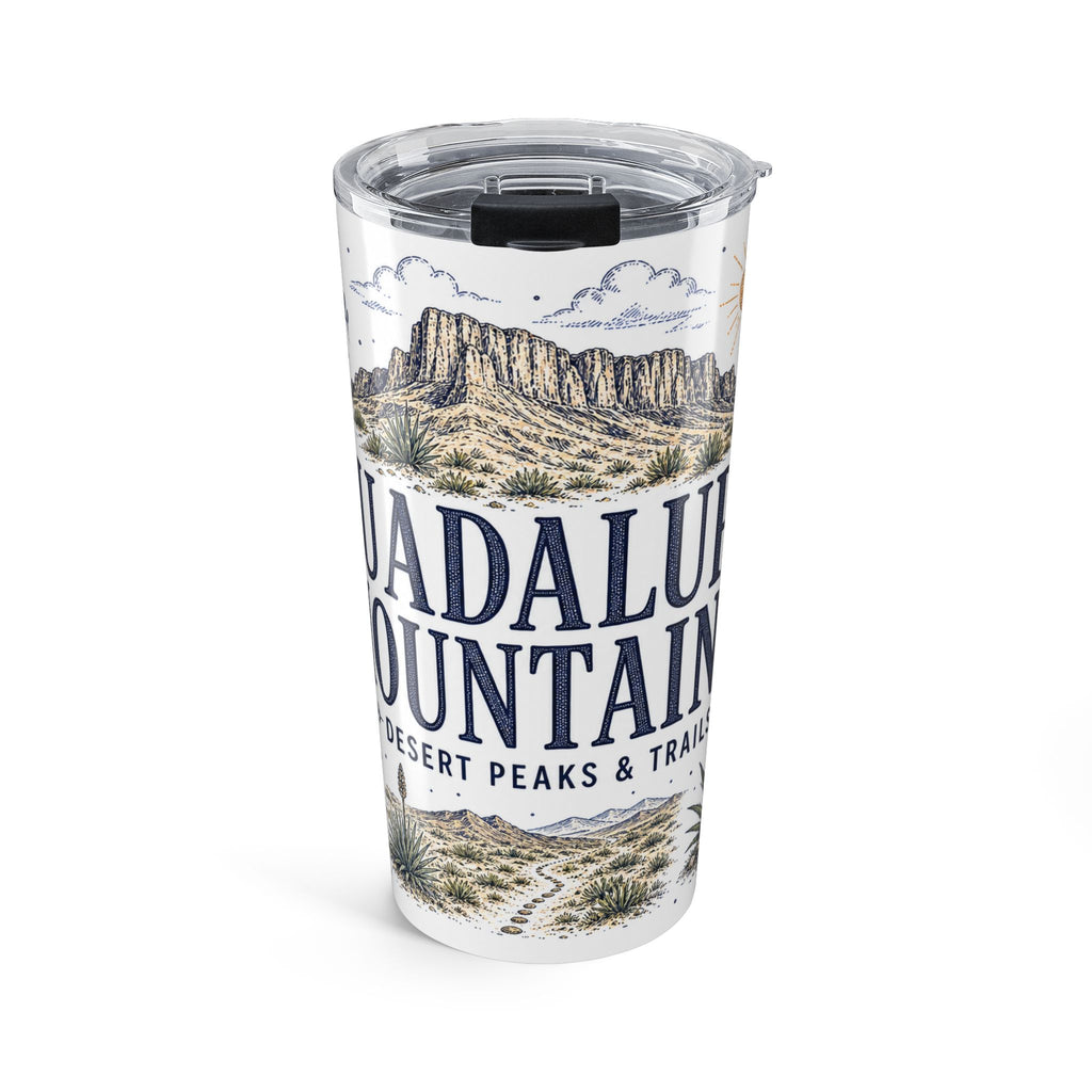 Guadalupe Mountains National Park 20oz Tumbler | Texas Desert Peaks Hiking Gift | Insulated Stainless Steel Travel Cup