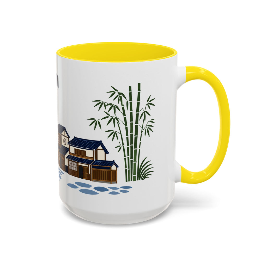 Kyoto Coffee Mug | Japan Travel Souvenir | Porcelain Decal City Gift | 11oz 15oz Accent Mug