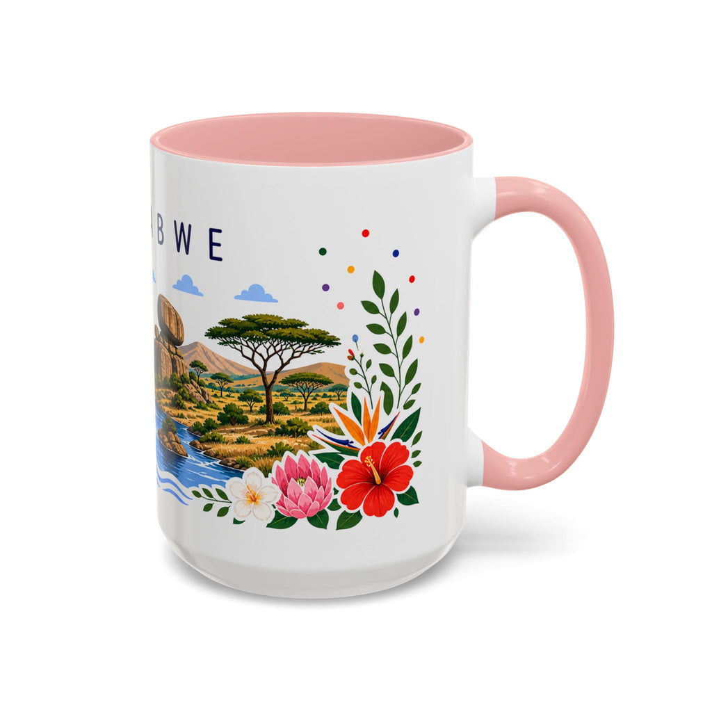 Zimbabwe Coffee Mug | Travel Souvenir Accent Mug | Place Gift Ceramic Cup 11oz 15oz