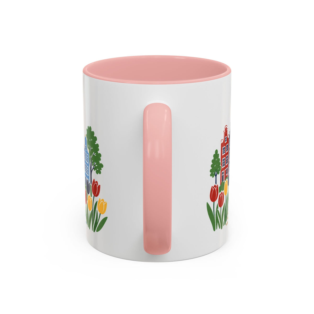 Amsterdam Coffee Mug | Netherlands Travel Souvenir | Porcelain Decal City Gift | 11oz 15oz Accent Mug