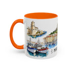 Marseille Illustrated Travel Mug | City Souvenir Accent Coffee Mug | 11oz 15oz Ceramic Cup
