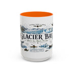 Glacier Bay National Park Coffee Mug | Alaska Wilderness Kayaking Gift | Accent Color Ceramic 11oz 15oz