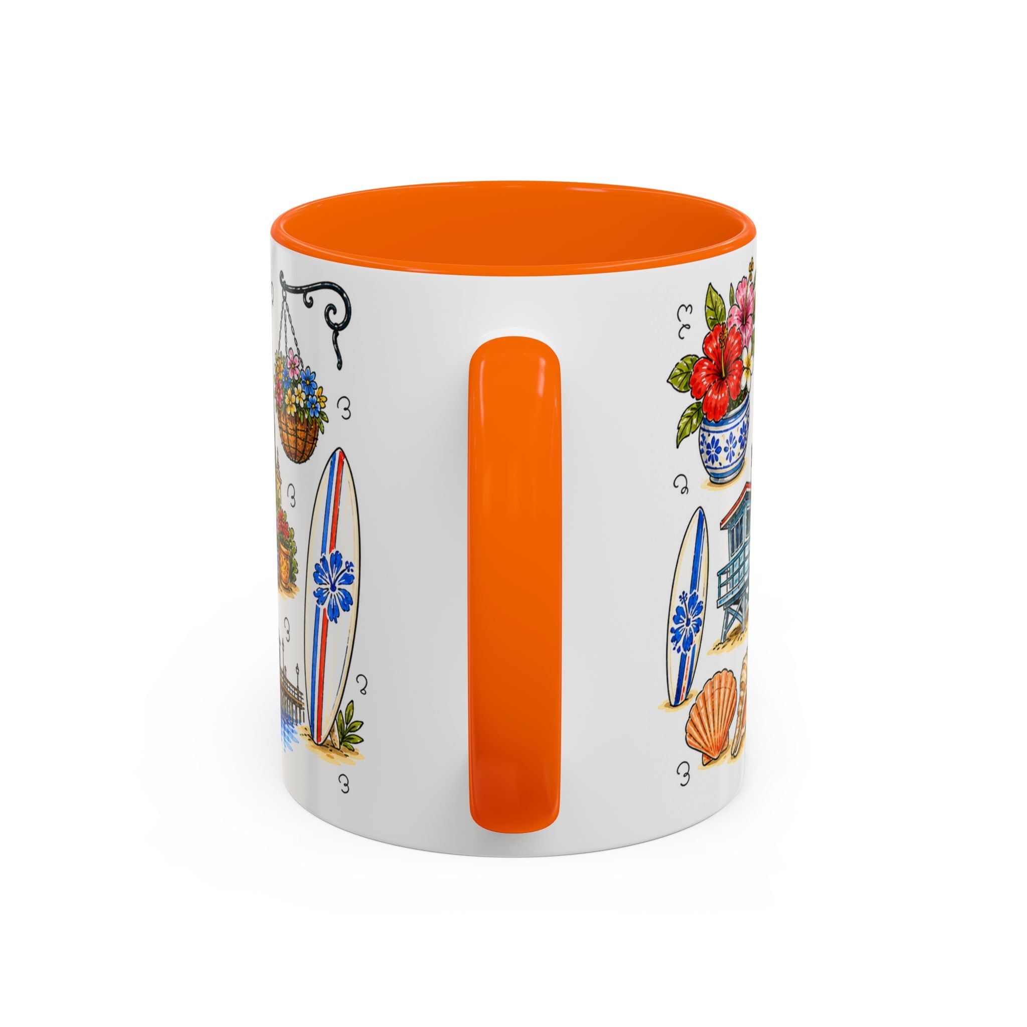 San Diego Illustrated Travel Mug | City Souvenir Accent Coffee Mug | 11oz 15oz Ceramic Cup