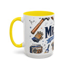 Mr Fix It Coffee Mug | Father's Day Gift for Dad | Accent Color Ceramic 11oz 15oz