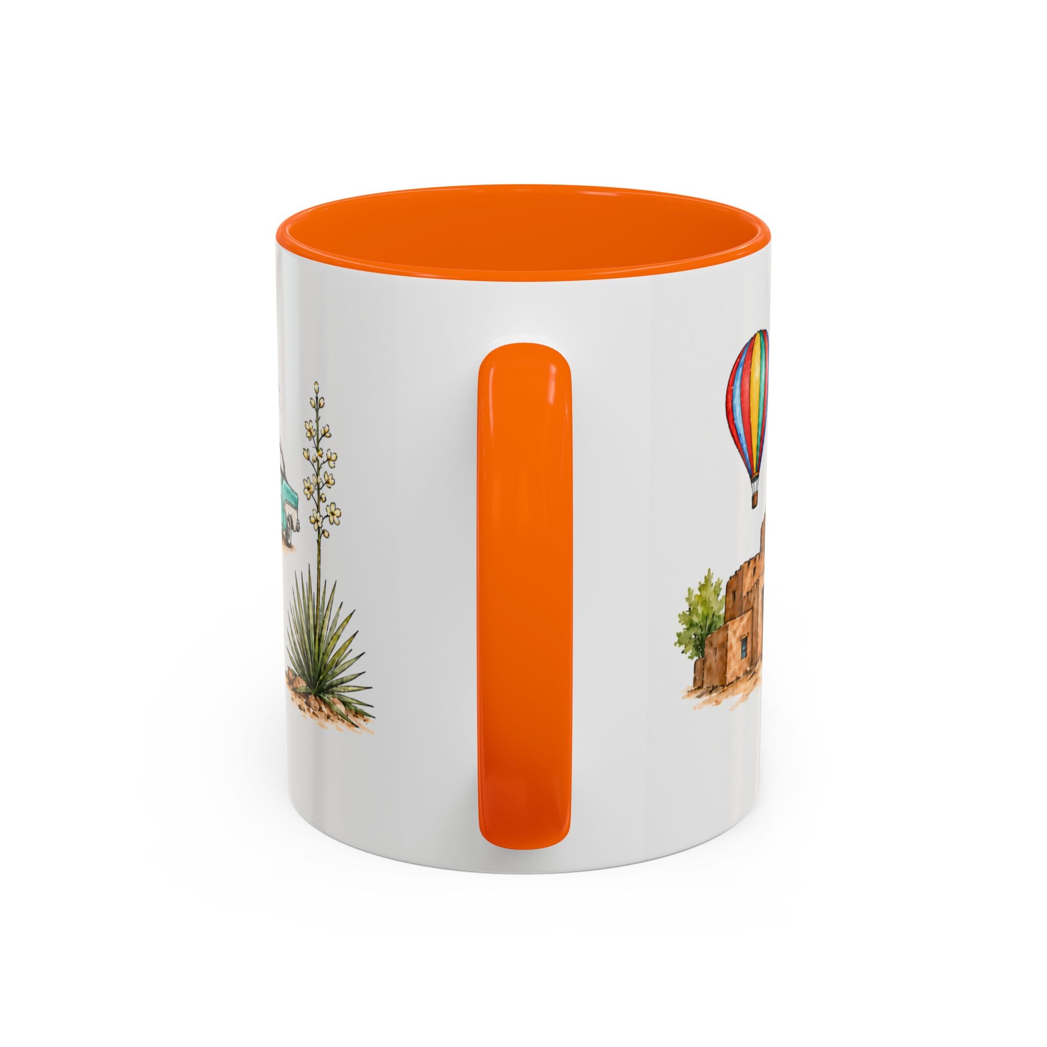Albuquerque Illustrated Travel Mug | City Souvenir Accent Coffee Mug | 11oz 15oz Ceramic Cup