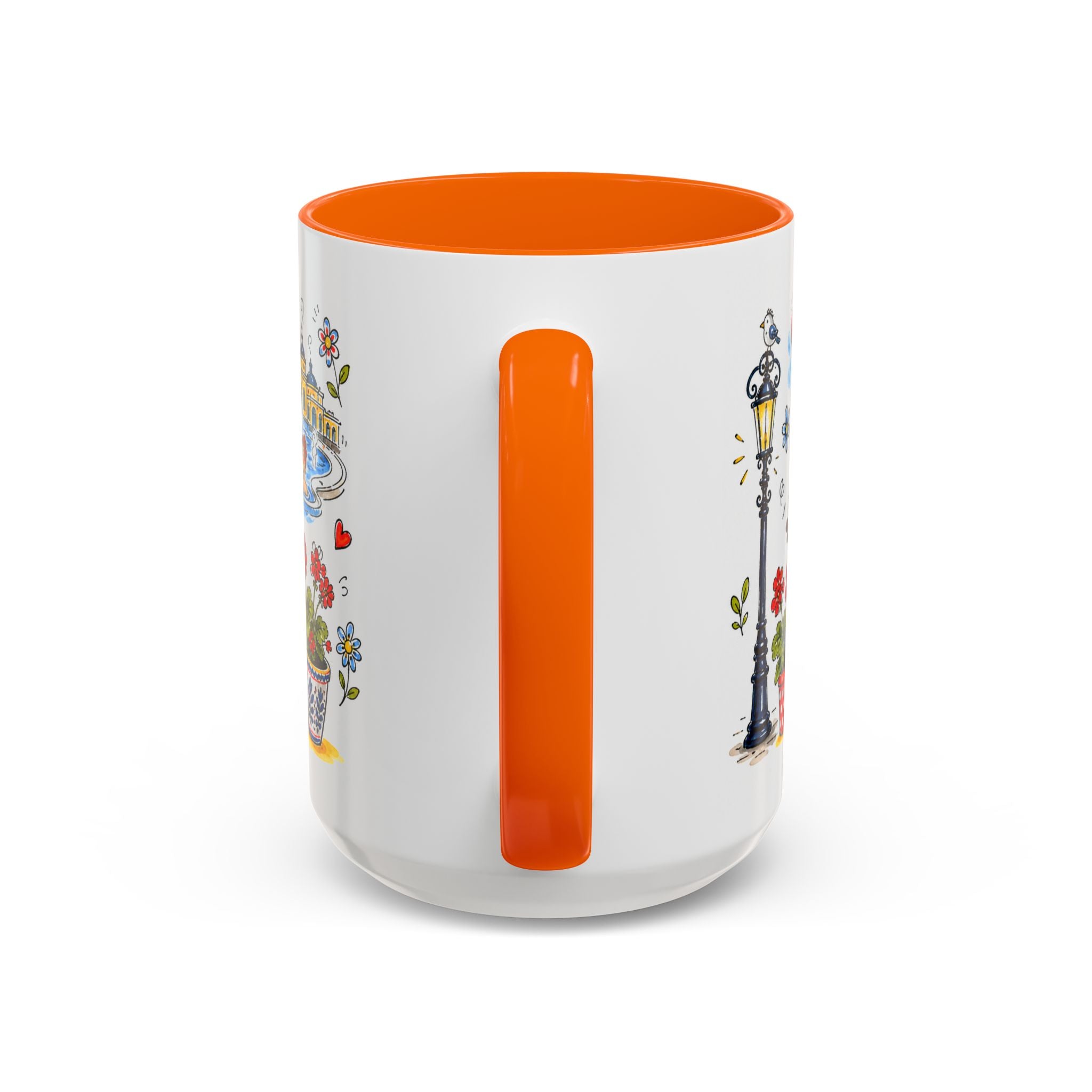 Budapest Travel Mug | European City Souvenir Accent Coffee Mug | 11oz 15oz Ceramic Cup