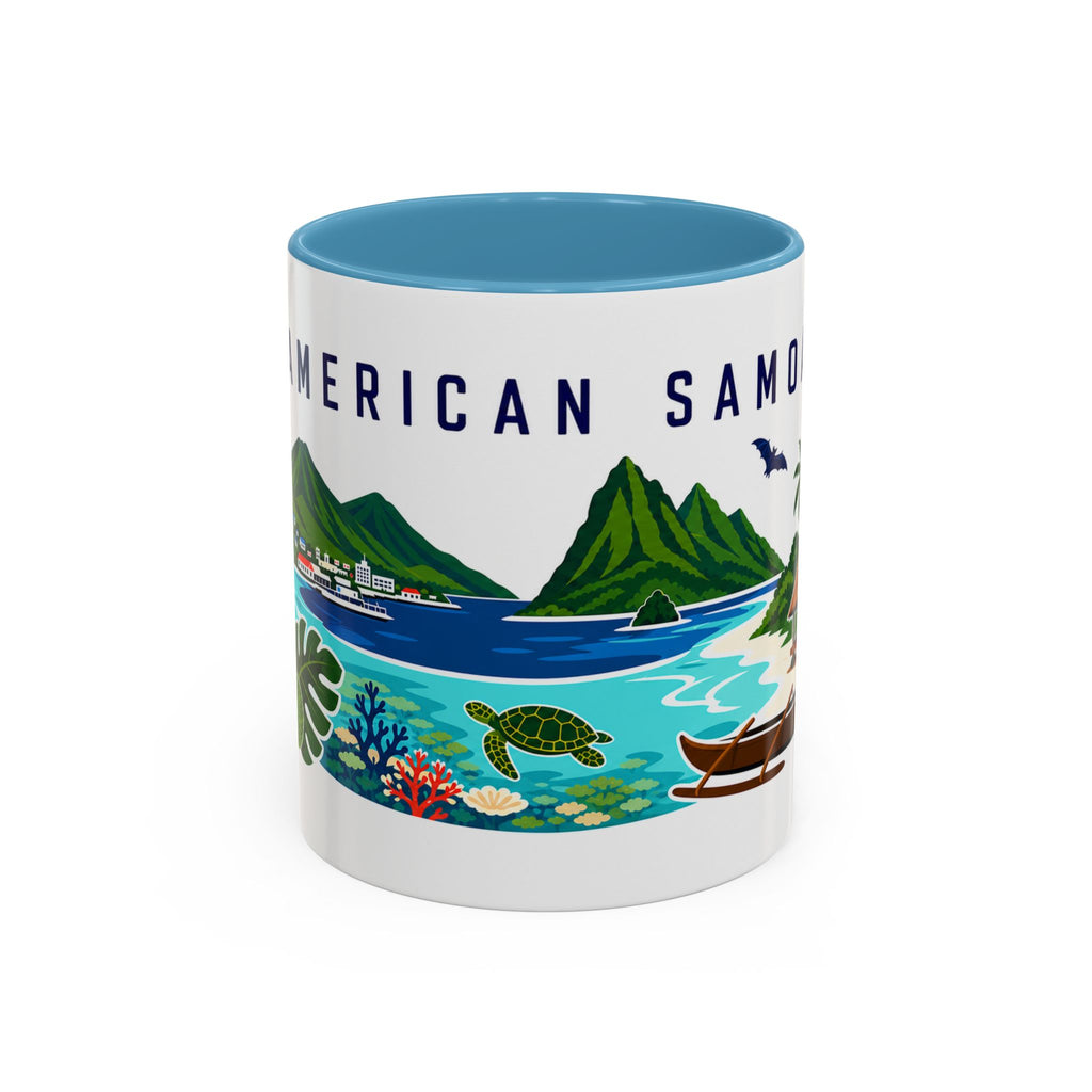 American Samoa Coffee Mug | Travel Souvenir Accent Mug | Country Gift Ceramic Cup 11oz 15oz
