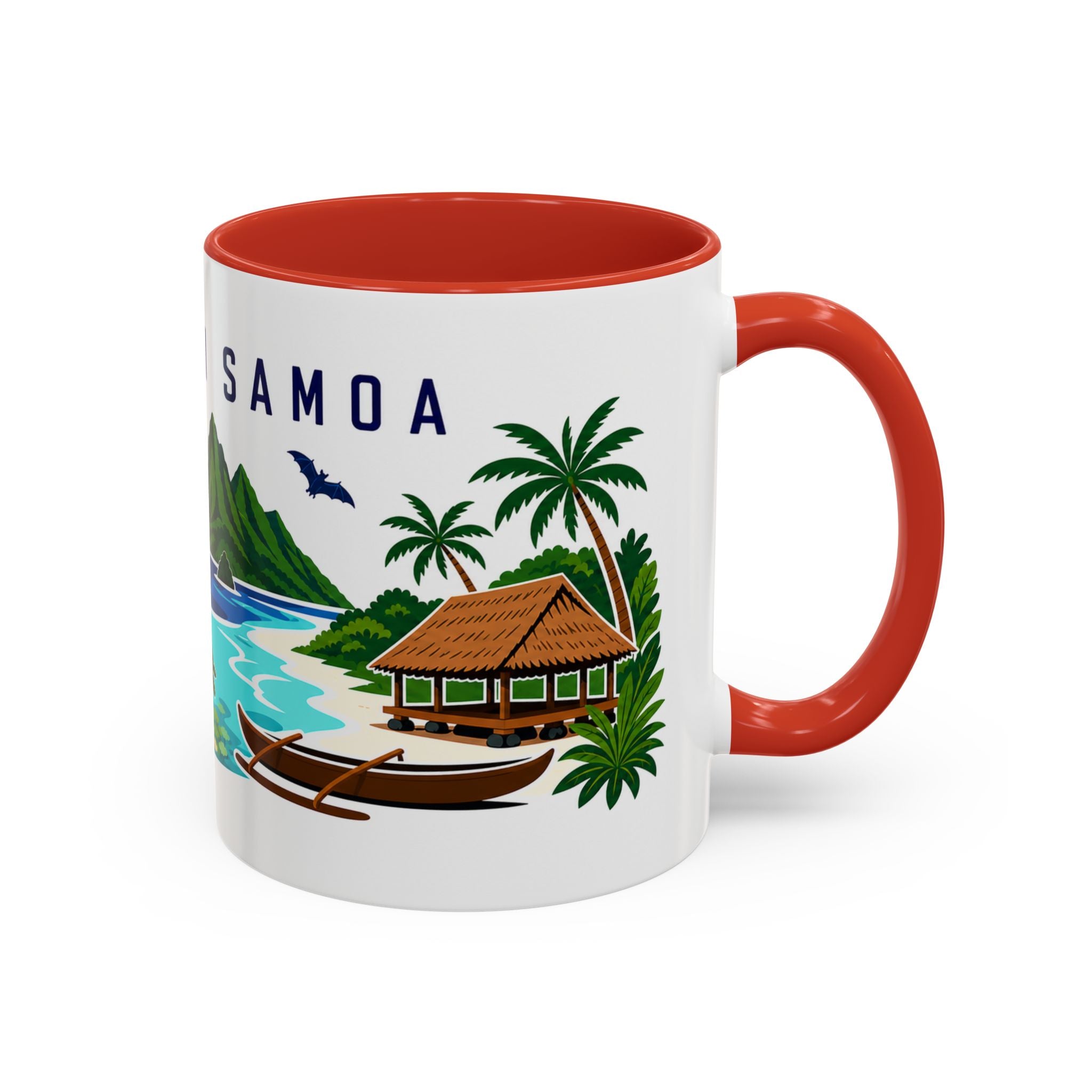 American Samoa Coffee Mug | Travel Souvenir Accent Mug | Country Gift Ceramic Cup 11oz 15oz