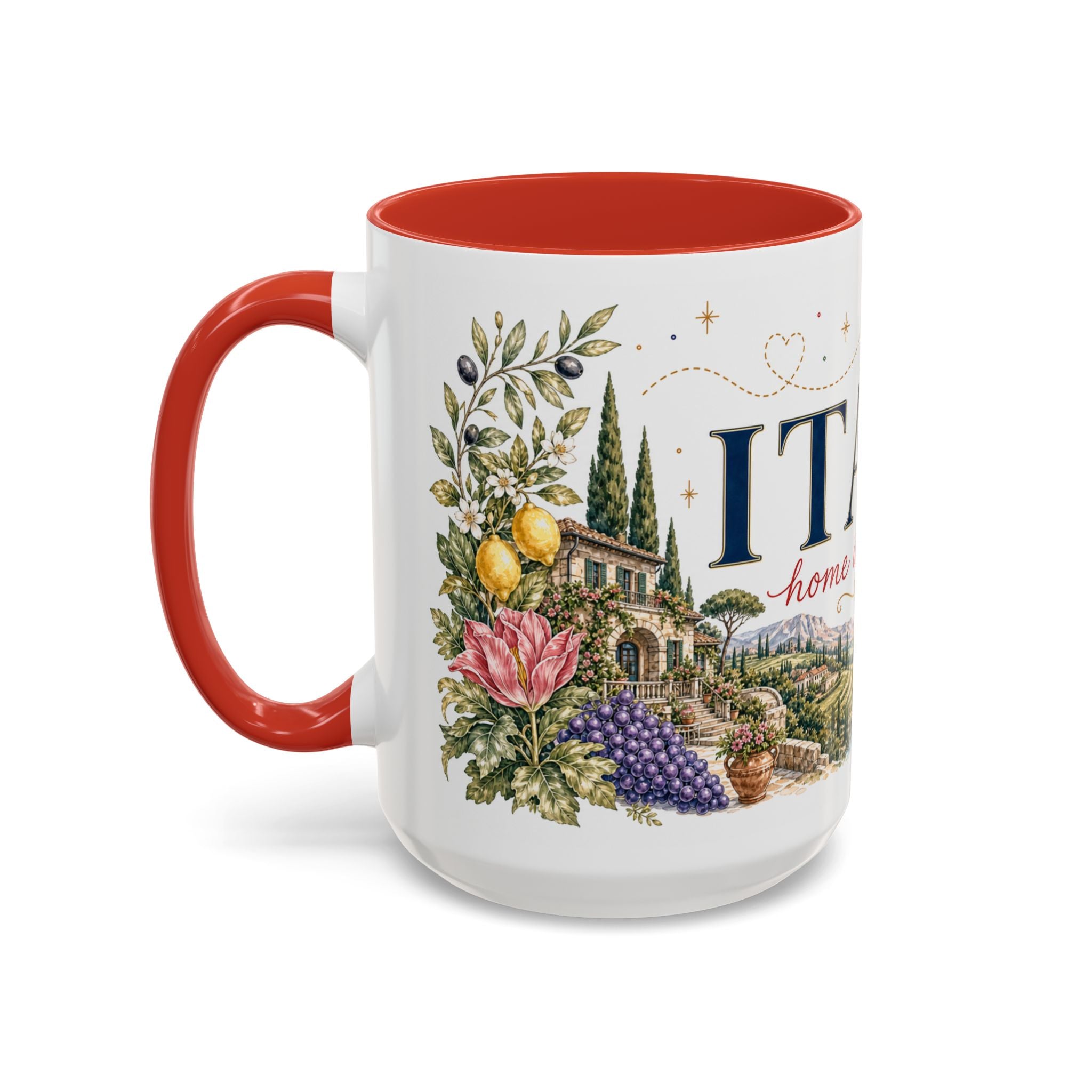 Italy Home Country Mug | Moving Away Gift | Long Distance Friendship | 11 oz 15 oz Accent Mug