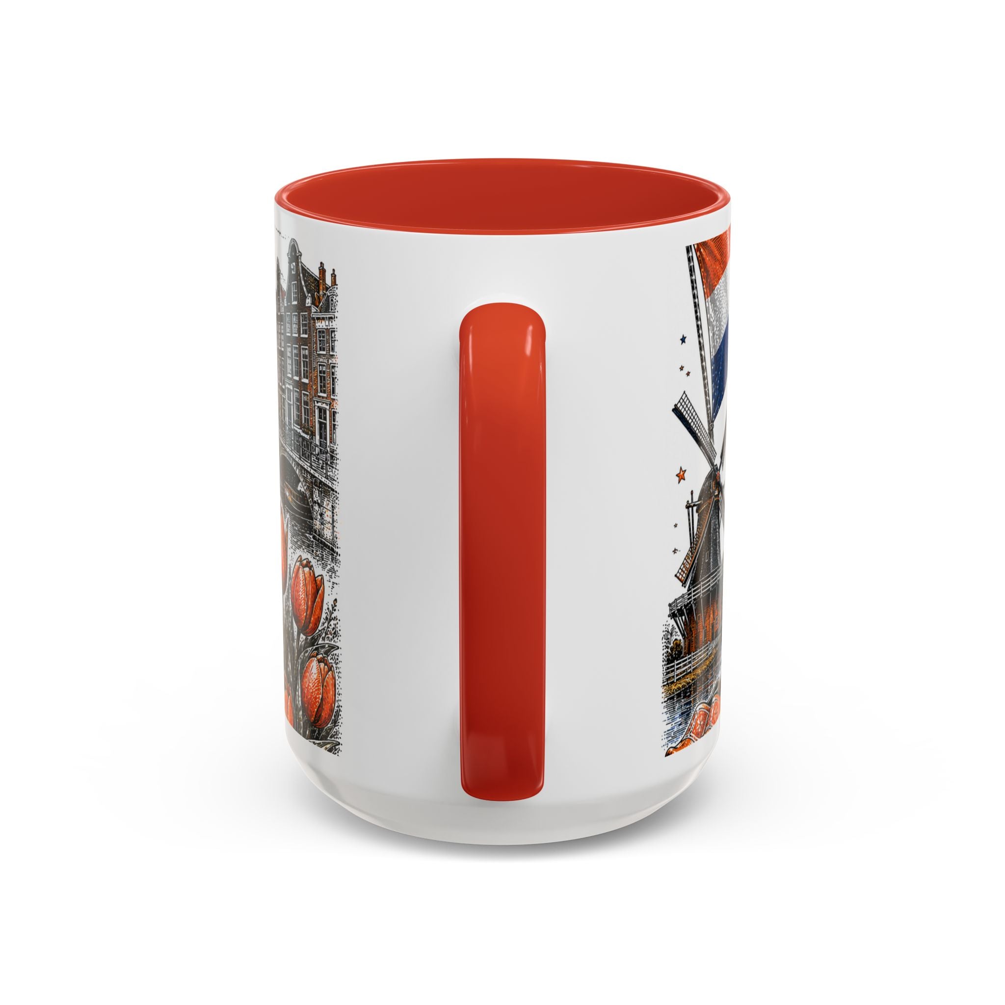 Netherlands Soccer Coffee Mug | World Cup Fan Gift | Accent Color Ceramic 11oz 15oz Match Day Cup