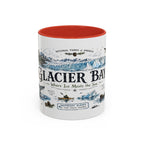 Glacier Bay National Park Coffee Mug | Alaska Wilderness Kayaking Gift | Accent Color Ceramic 11oz 15oz