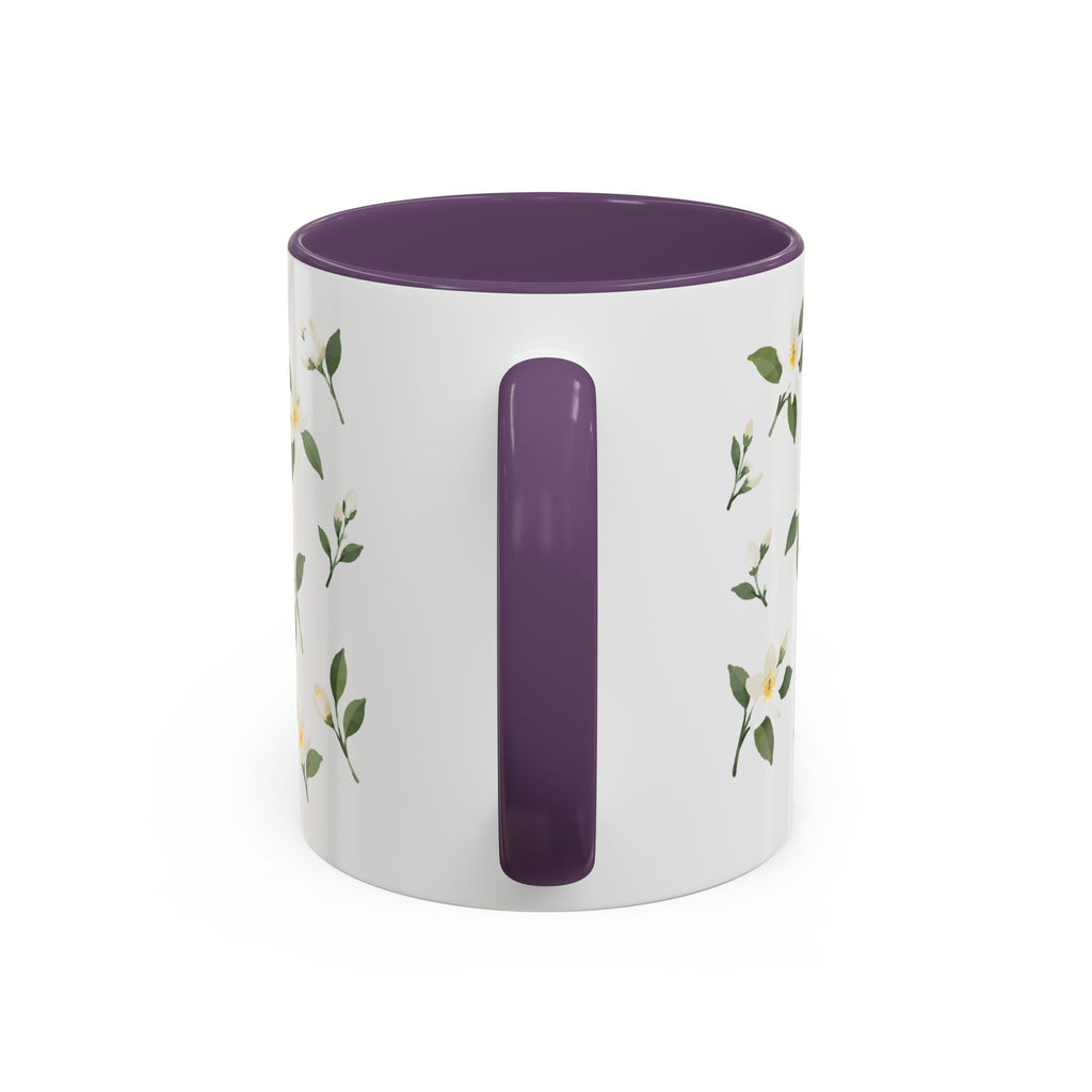 Florida Orange blossom Mug, State Flower Floral Coffee Cup, 11oz Botanical Gift