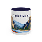 Yosemite Coffee Mug | Travel Destination Souvenir Gift | Accent Color Ceramic 11oz 15oz