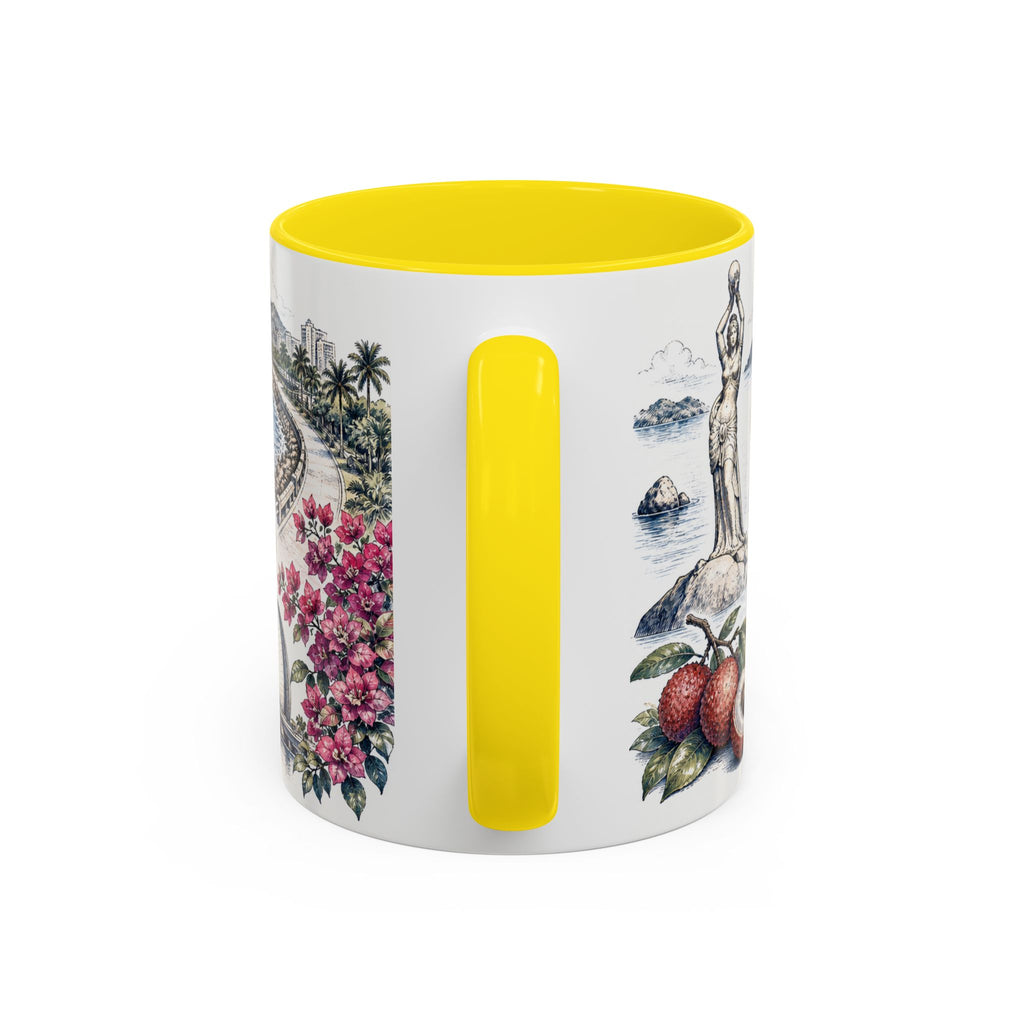 Zhuhai Coffee Mug | China Travel Souvenir | Vintage Illustrated City Gift | 11 oz 15 oz Accent Mug