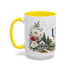USA Home Country Mug | Moving Away Gift | Long Distance Friendship | 11 oz 15 oz Accent Mug