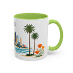 Los Angeles Coffee Mug | United States Travel Souvenir | Porcelain Decal City Gift | 11oz 15oz Accent Mug