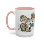 Jurassic Coast Mug, England Travel Souvenir, Bucket List Gift, Accent Ceramic Coffee Mug 11oz 15oz