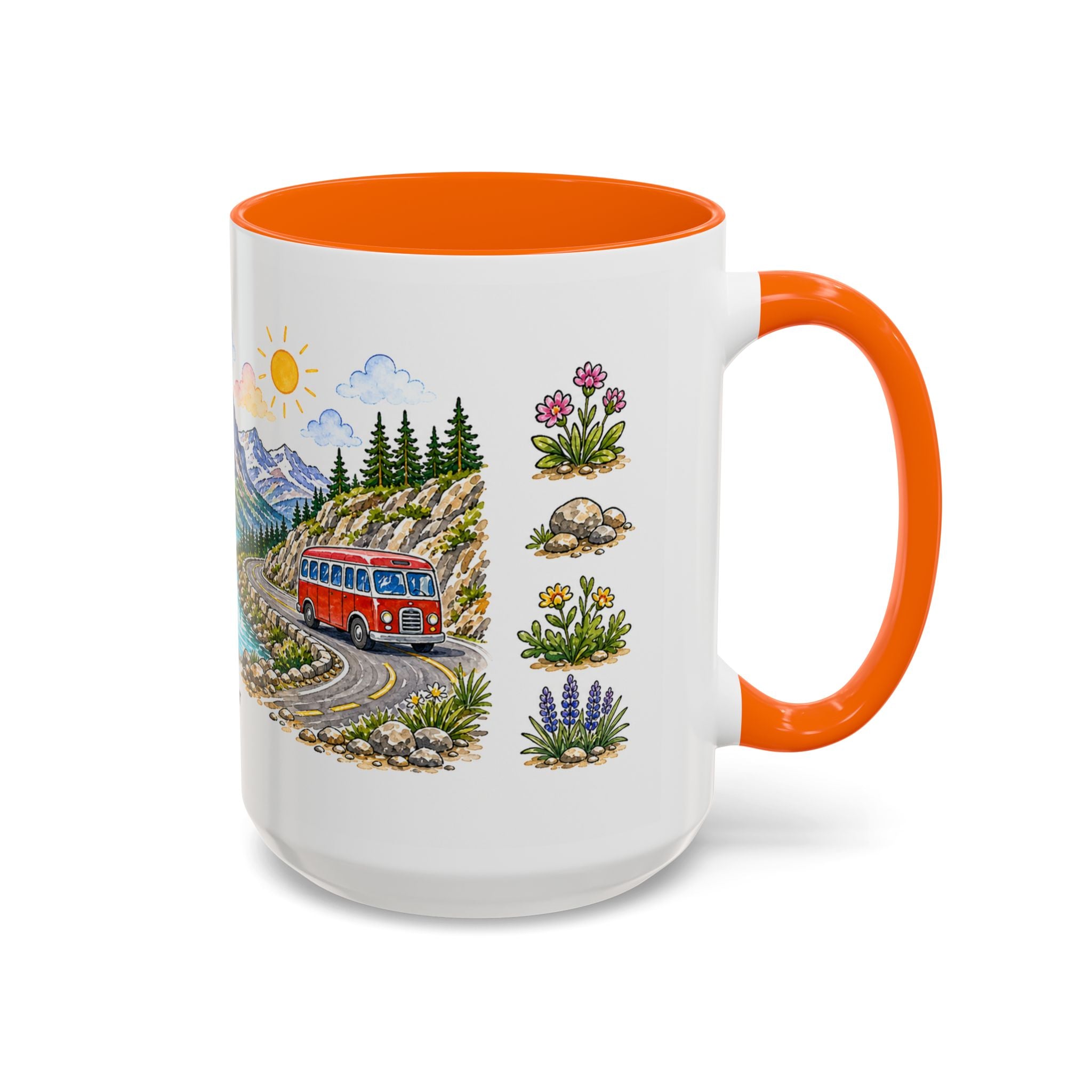 Glacier National Park Mug | US Travel Souvenir Accent Coffee Mug | 11oz 15oz Ceramic Cup