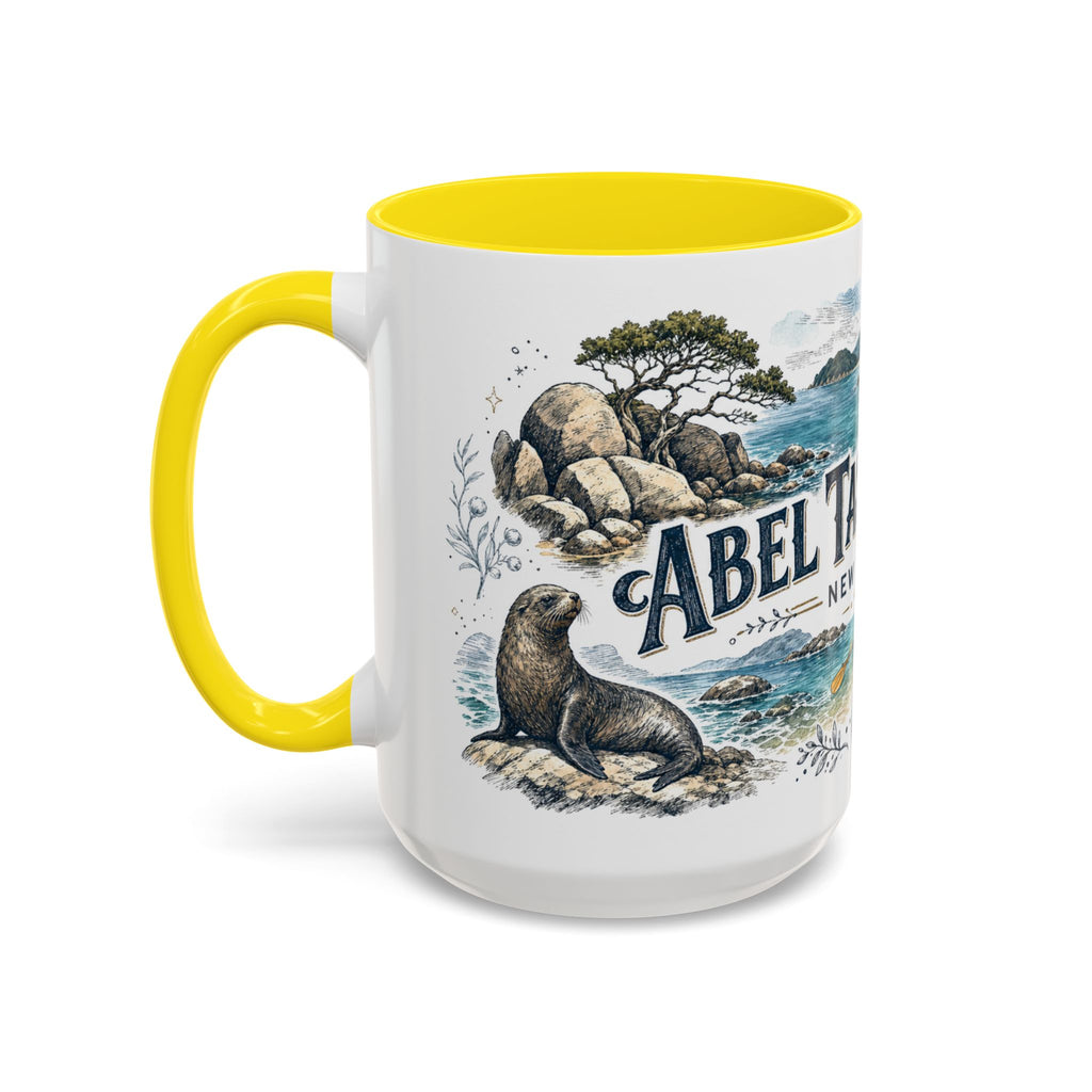 Abel Tasman Coast Mug, New Zealand Travel Souvenir, Bucket List Gift, Accent Ceramic Coffee Mug 11oz 15oz