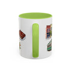 Memphis Illustrated Travel Mug | City Souvenir Accent Coffee Mug | 11oz 15oz Ceramic Cup