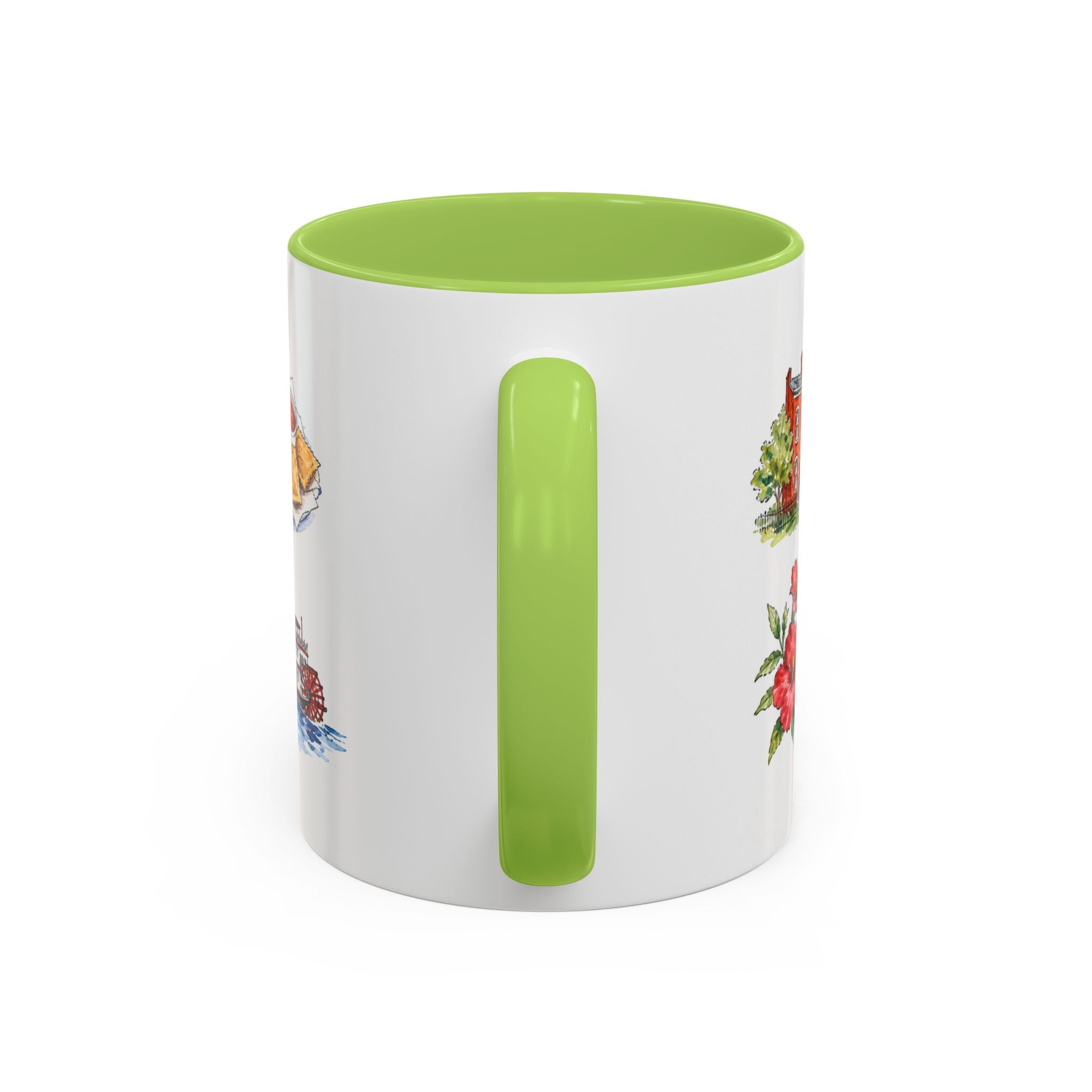 St. Louis Illustrated Travel Mug | City Souvenir Accent Coffee Mug | 11oz 15oz Ceramic Cup