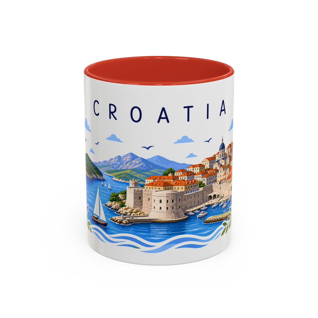 Croatia Coffee Mug | Travel Souvenir Accent Mug | Place Gift Ceramic Cup 11oz 15oz