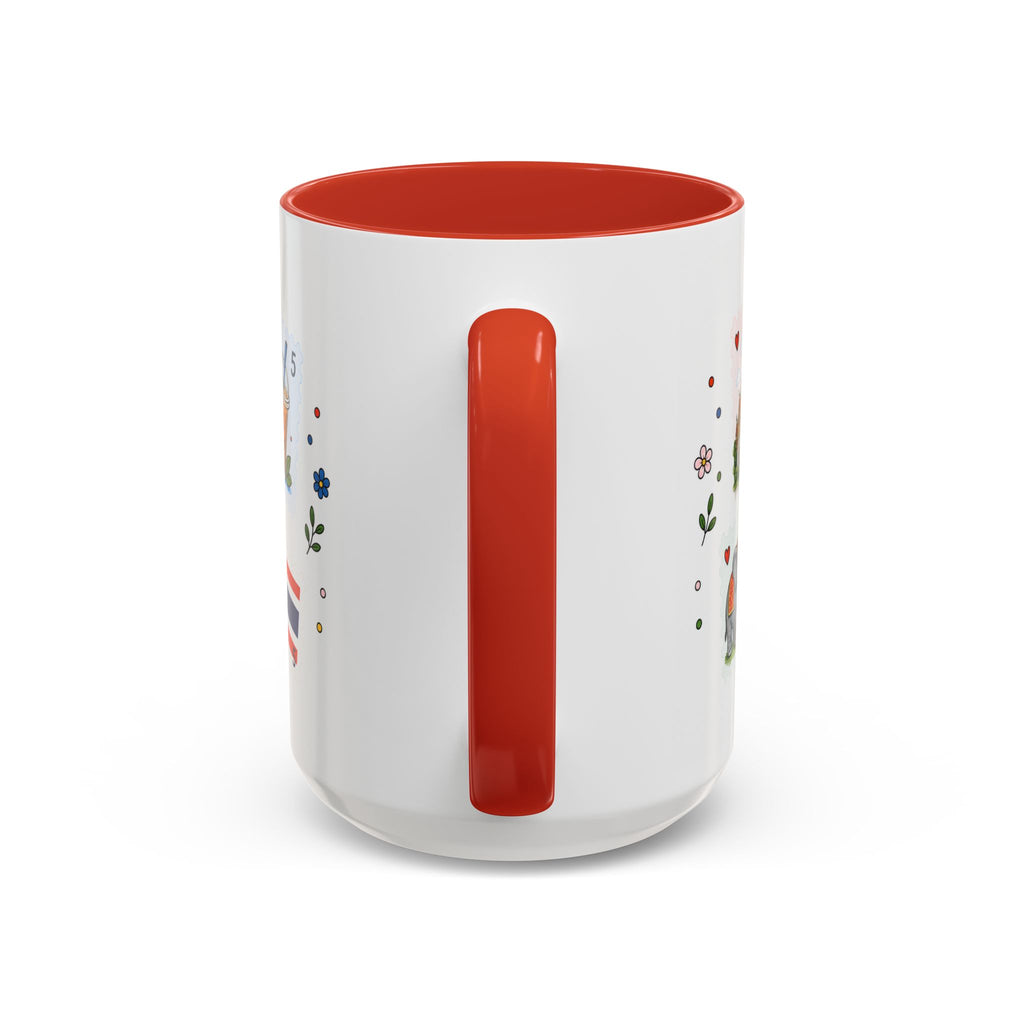 Bangkok Coffee Mug | Postage Stamp Collage Mug | Travel Souvenir Accent Cup 11oz 15oz