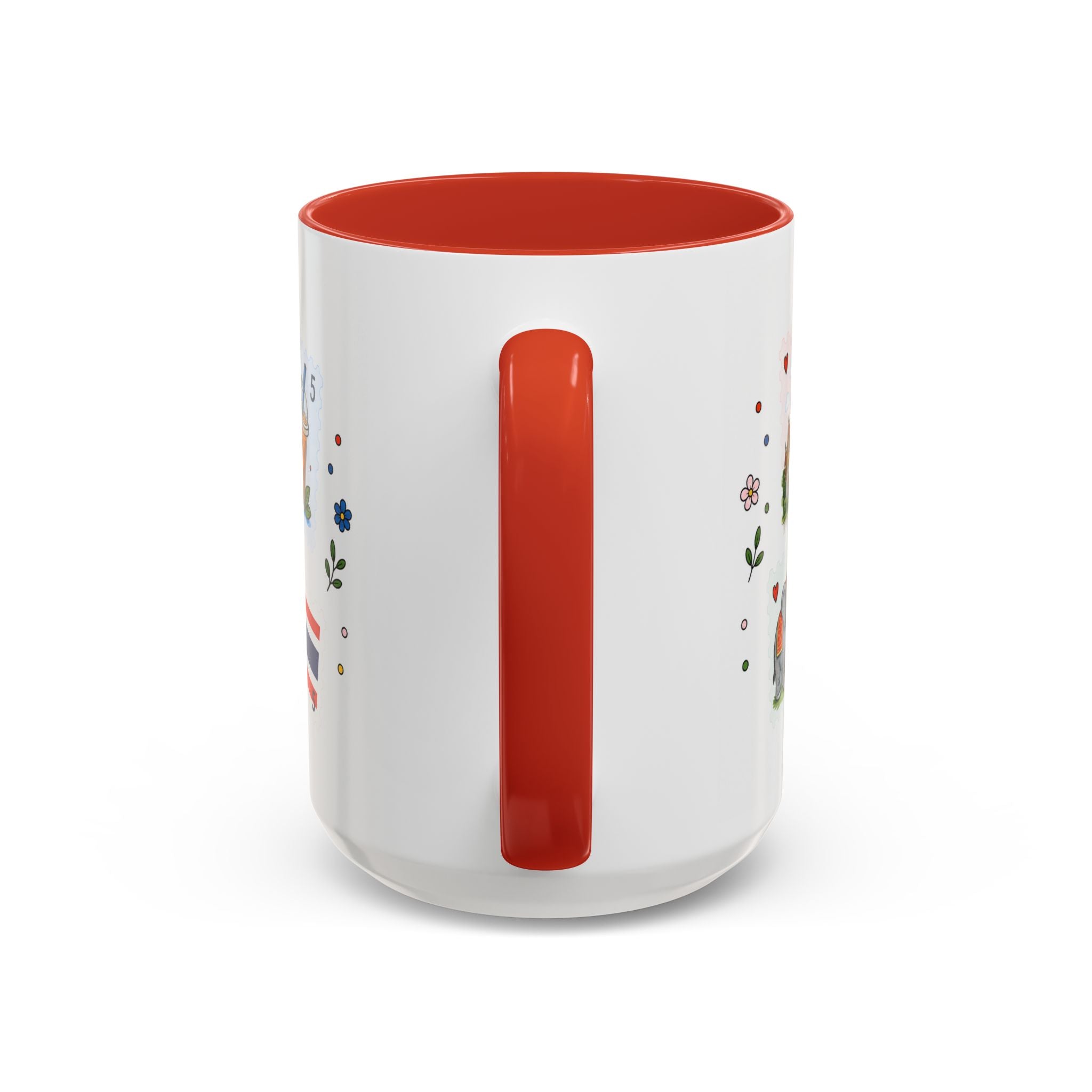 Bangkok Coffee Mug | Postage Stamp Collage Mug | Travel Souvenir Accent Cup 11oz 15oz