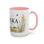 Nebraska State Mug | Moving Away, Long Distance Friendship Gift | Botanical Landscape Accent Mug