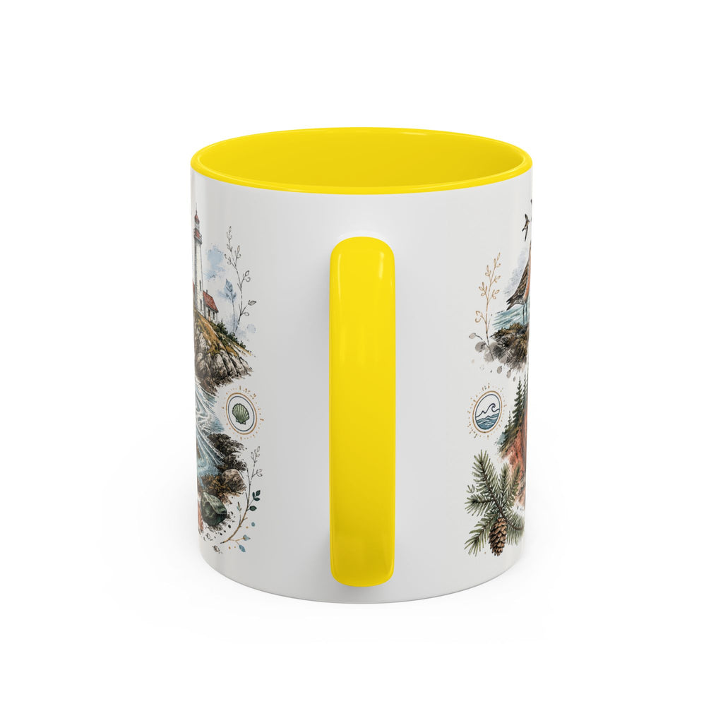Bay of Fundy Mug, Canada Travel Souvenir, Bucket List Gift, Accent Ceramic Coffee Mug 11oz 15oz