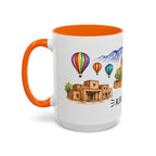 Albuquerque Illustrated Travel Mug | City Souvenir Accent Coffee Mug | 11oz 15oz Ceramic Cup