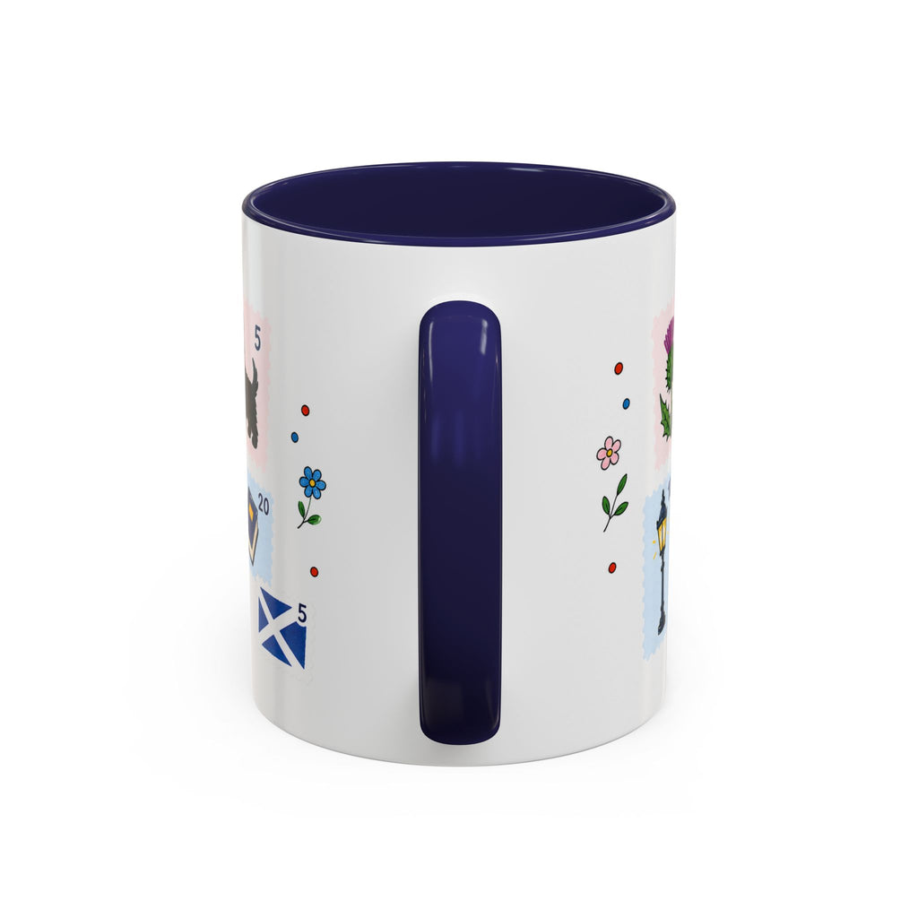 Edinburgh Coffee Mug | Postage Stamp Collage Mug | Travel Souvenir Accent Cup 11oz 15oz