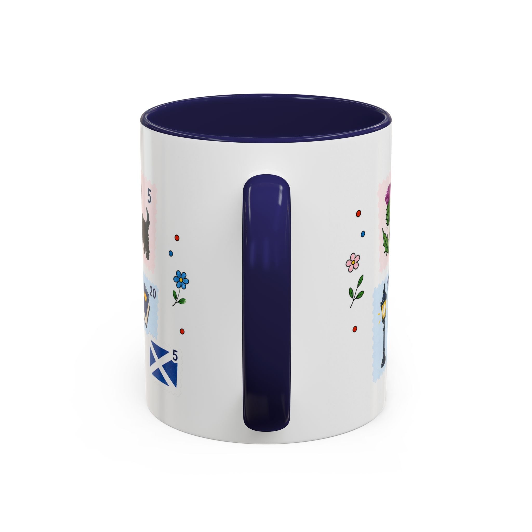 Edinburgh Coffee Mug | Postage Stamp Collage Mug | Travel Souvenir Accent Cup 11oz 15oz