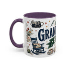 Best Grandparents Ever Coffee Mug | Gift From Grandkids | Accent Color Ceramic 11oz 15oz