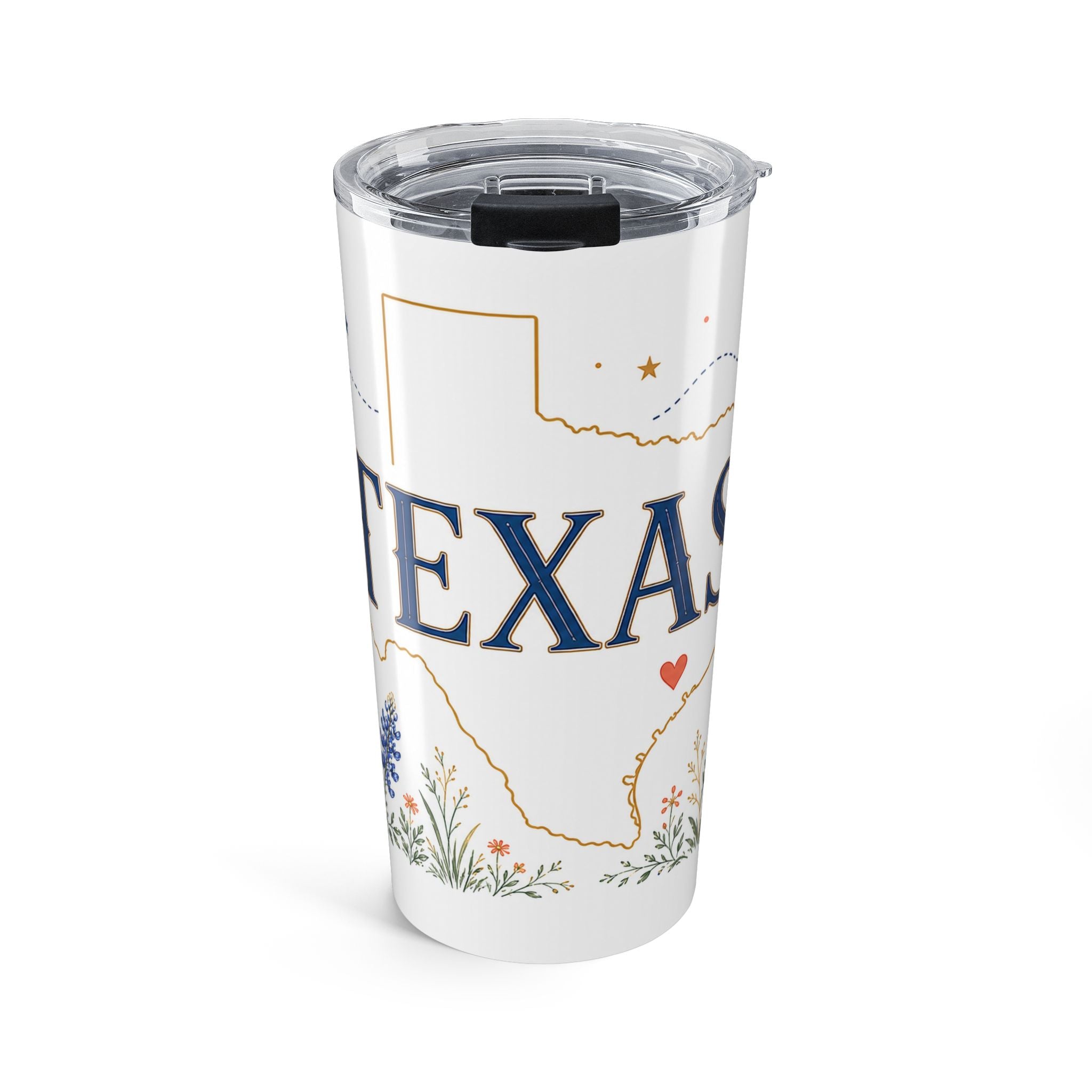 Texas State Flower 20oz Tumbler | Texas Botanical Gift | Insulated Stainless Steel Travel Cup