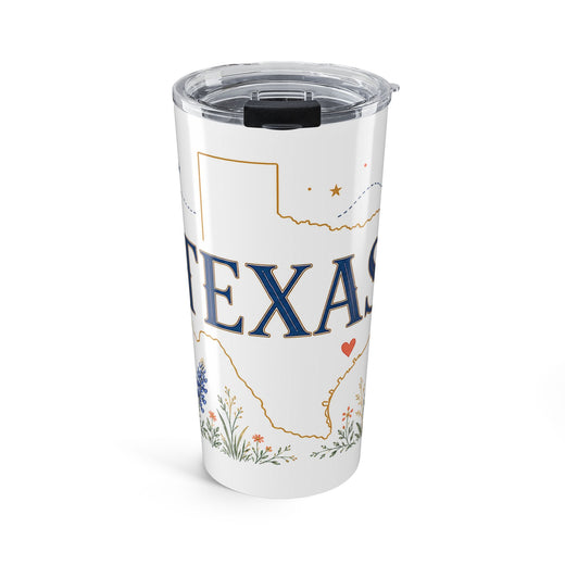 Texas State Flower 20oz Tumbler | Texas Botanical Gift | Insulated Stainless Steel Travel Cup